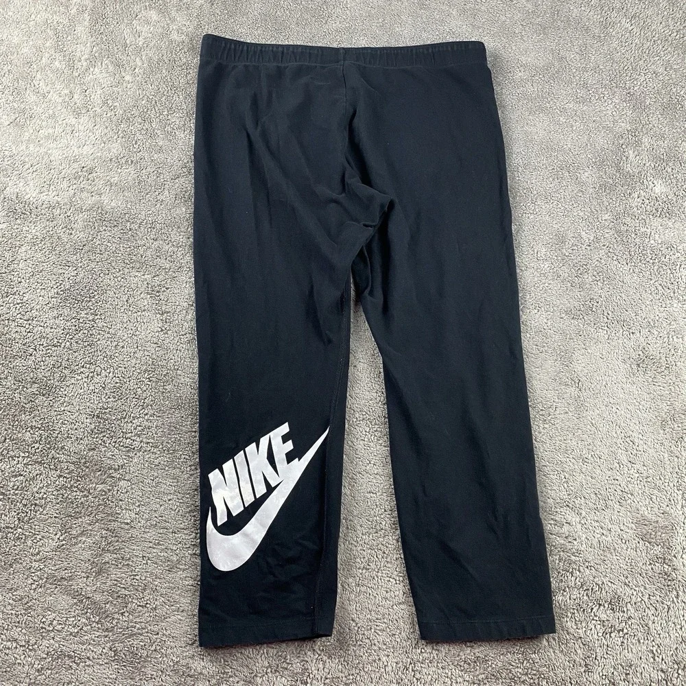 Nike Sweatpants Womens Large‎ Black White Logo